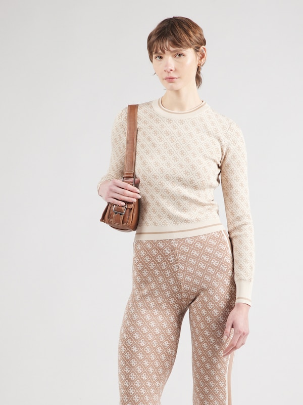 GUESS GUESS Pullover 'Lise' in Beige Creme Limitierter Zeitrabatt