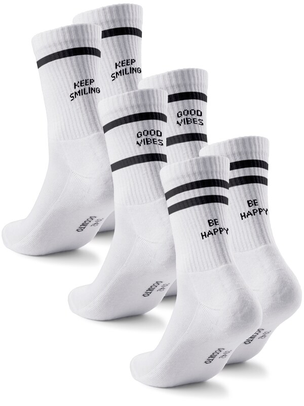Occulto Occulto Socken 'Leo' in Weiß