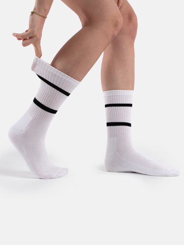 Occulto Occulto Socken 'Leo' in Weiß Flash Sale