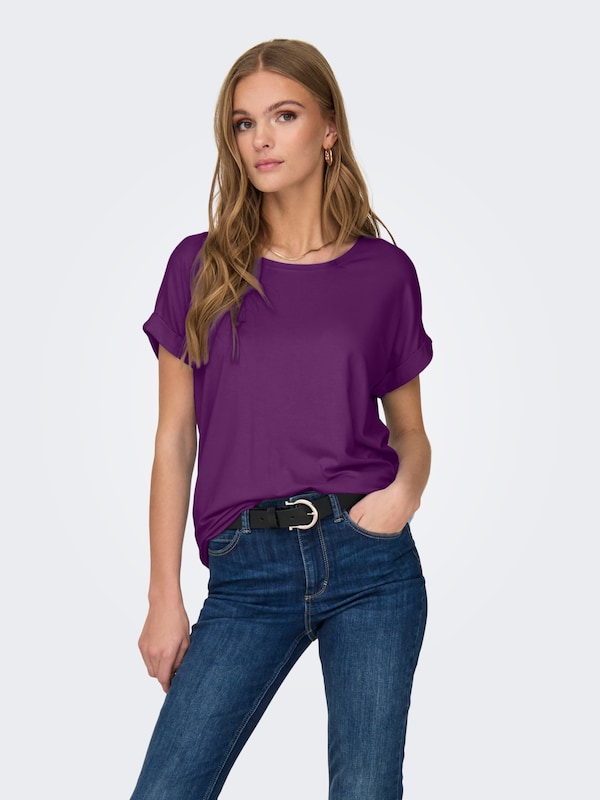 ONLY ONLY T-Shirt 'ONLMoster' in Dunkellila Clearance-Verkauf