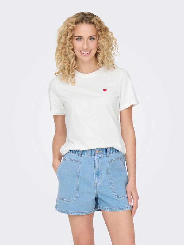 JDY JDY T-Shirt 'JDYPISA' in Weiß 50% Rabatt für begrenzte Zeit