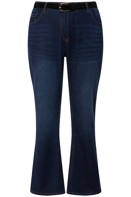 Ulla Popken Ulla Popken Bootcut Jeans in Dunkelblau Kostenloser Versand