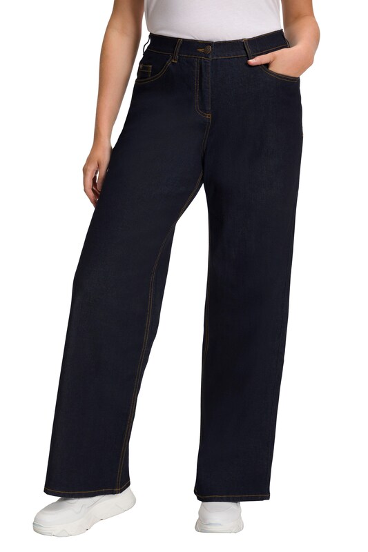 Ulla Popken Ulla Popken Wide Leg Jeans in Nachtblau Sonderangebot