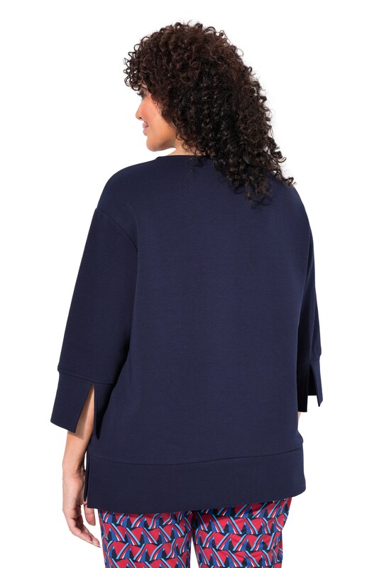 Ulla Popken Ulla Popken Sweatshirt 'Punto' in Marine Begrenztes Angebot