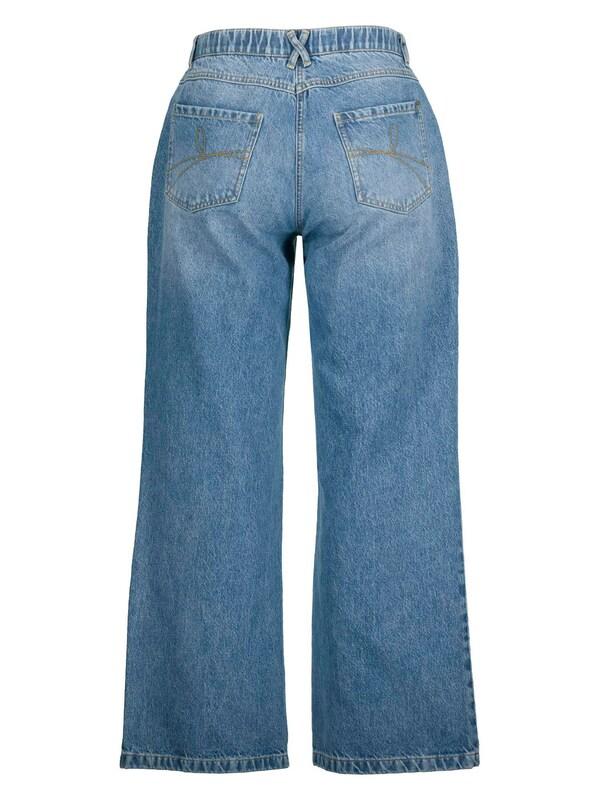 Ulla Popken Ulla Popken Wide Leg Jeans (GOTS) in Blue Denim Preisnachlass