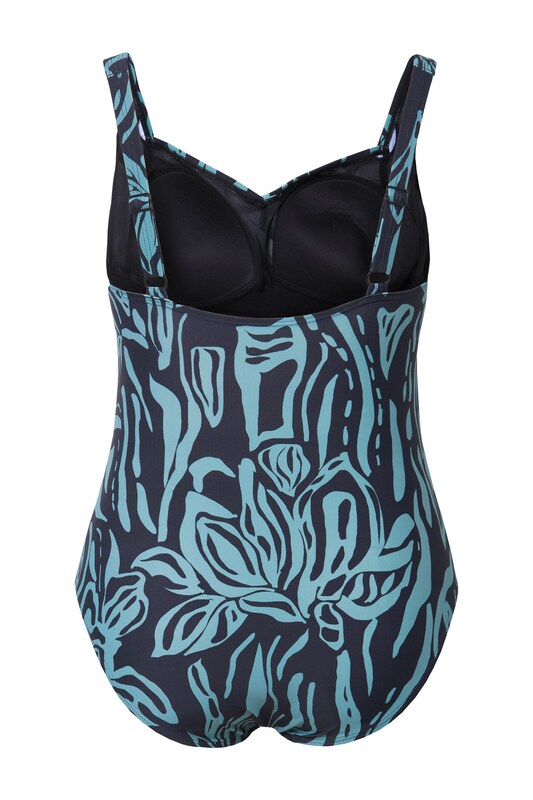 Ulla Popken Ulla Popken Bustier Badeanzug in Blau Jubiläumsangebot