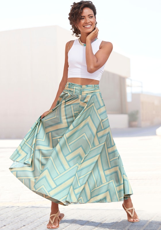 LASCANA LASCANA Wide Leg Hosenrock in Mint Begrenzte Freigabe