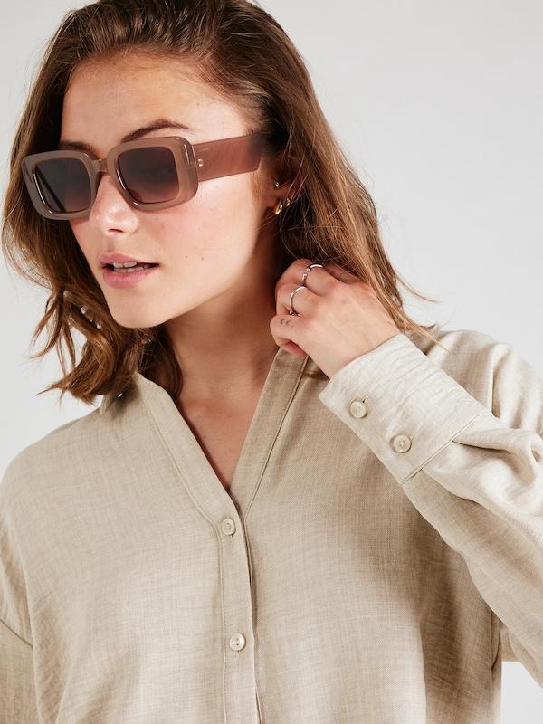 VERO MODA VERO MODA Bluse 'VMMELANEY QUEENY' in Greige Super Rabatt