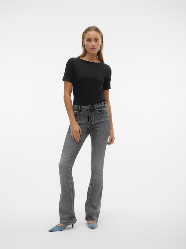 VERO MODA VERO MODA Flared Jeans 'Flash' in Grey Denim Riesige Rabatte
