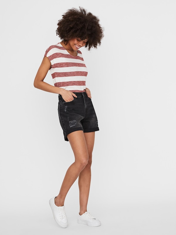 VERO MODA VERO MODA T-Shirt in Rot Weiß Kostenloser Versand international