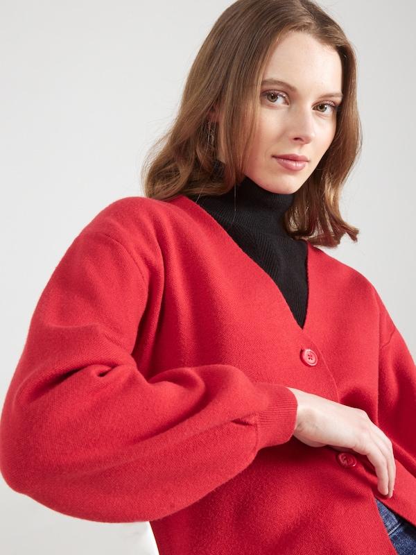 VERO MODA VERO MODA Strickjacke 'VMGold' in Rot Verkauf