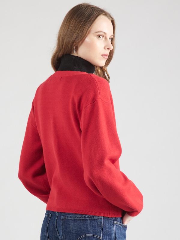 VERO MODA VERO MODA Strickjacke 'VMGold' in Rot Verkauf