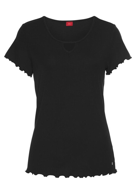 s.Oliver s.Oliver Schlafshirt in Schwarz