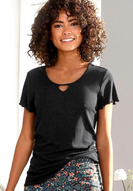 s.Oliver s.Oliver Schlafshirt in Schwarz Rabatt