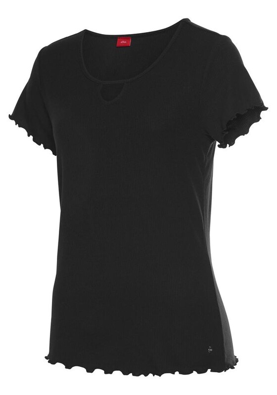 s.Oliver s.Oliver Schlafshirt in Schwarz Rabatt