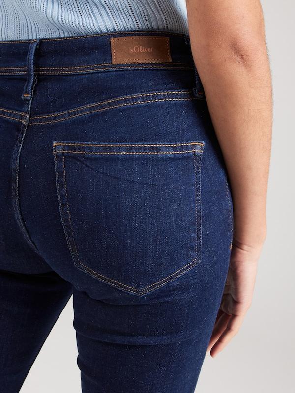 s.Oliver s.Oliver Slimfit Jeans 'Beverly' in Dunkelblau Weihnachtsangebot