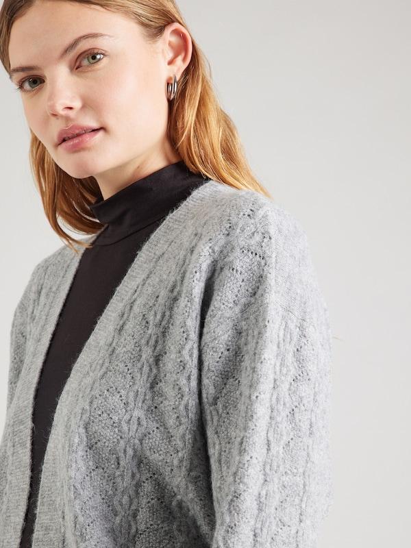 ABOUT YOU ABOUT YOU Strickjacke 'Pina' in Grau Räumungsverkauf