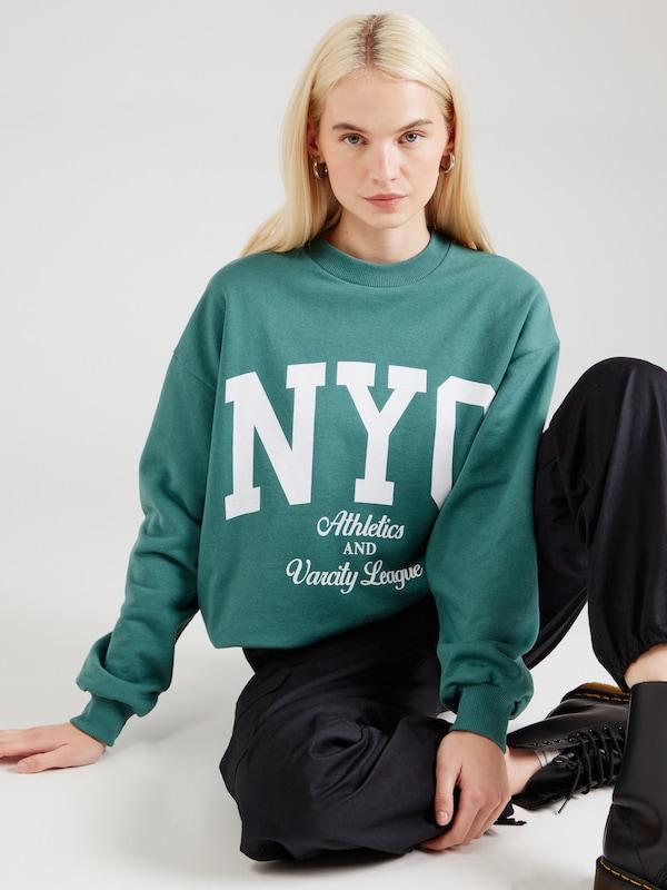 ABOUT YOU ABOUT YOU Sweatshirt 'Tabea' in Smaragd VIP-Rabatte
