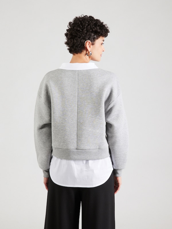 ABOUT YOU ABOUT YOU Sweatshirt 'Victoria' in Graumeliert Weiß Letzte 3 Tage