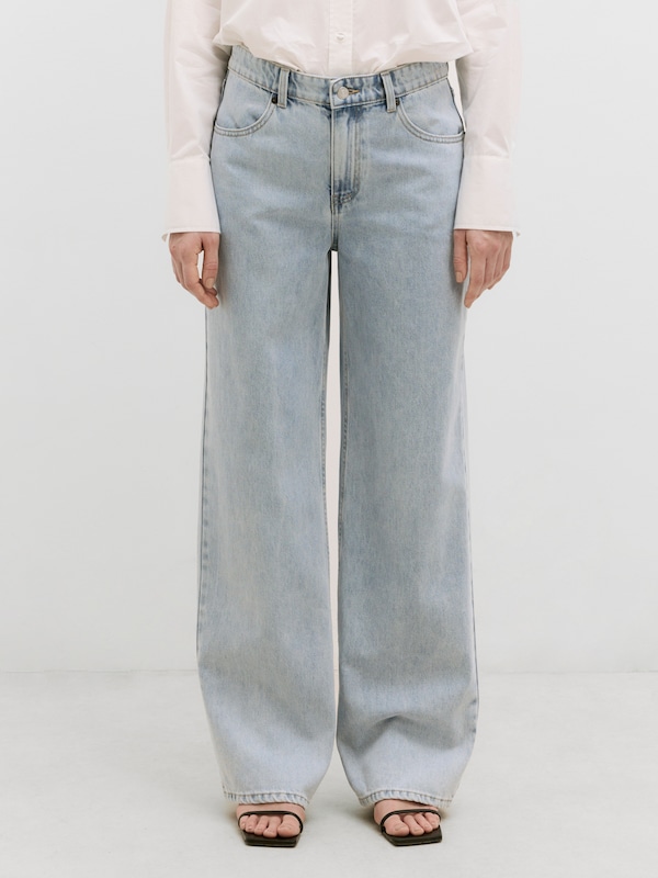 EDITED EDITED Wide Leg Hose 'Maleah' (OCS) in Blue Denim 50% Rabatt mit kostenlosem Versand