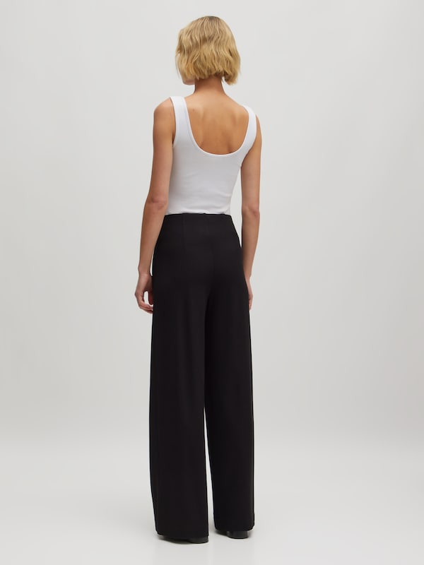 EDITED EDITED Wide Leg Hose 'Leva' in Schwarz Begrenzt auf 3 Tage