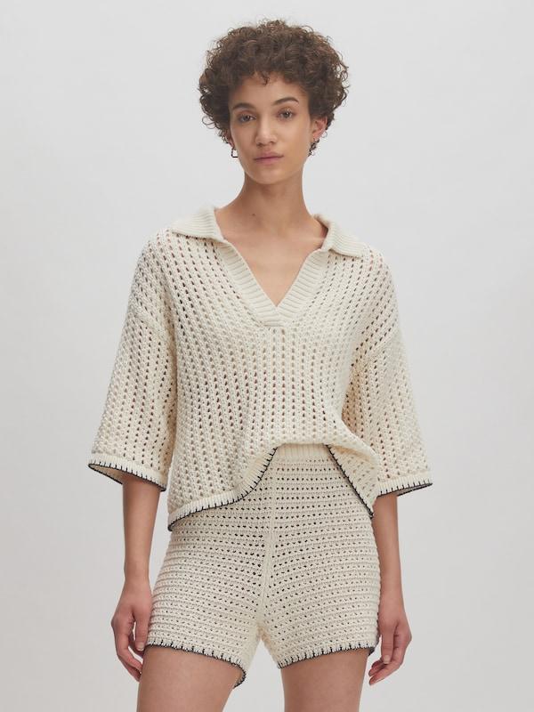 EDITED EDITED Pullover 'Sarai' (GRS) in Beige Beigemeliert 2025