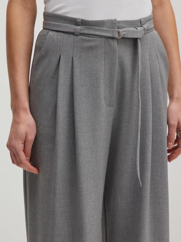 EDITED EDITED Wide Leg Hose 'Elna' in Grau Verkauf
