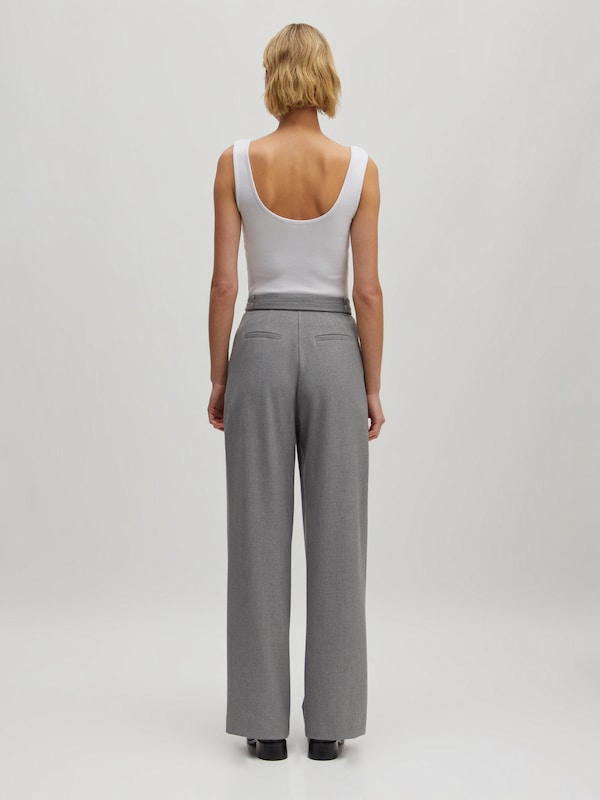 EDITED EDITED Wide Leg Hose 'Elna' in Grau Verkauf