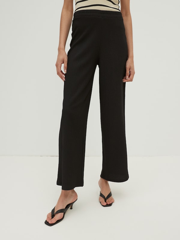 EDITED EDITED Wide Leg Hose 'Philine' in Schwarz Günstiger Verkauf