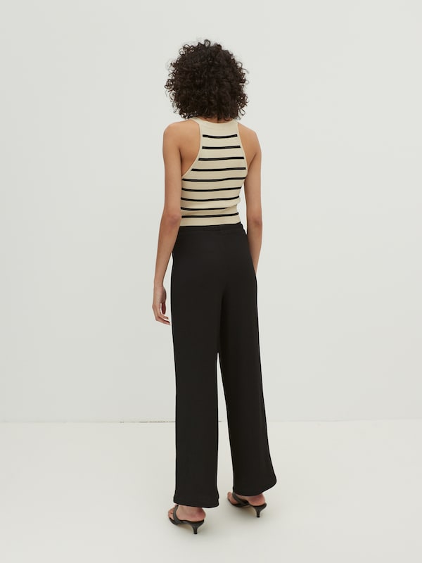EDITED EDITED Wide Leg Hose 'Philine' in Schwarz Günstiger Verkauf