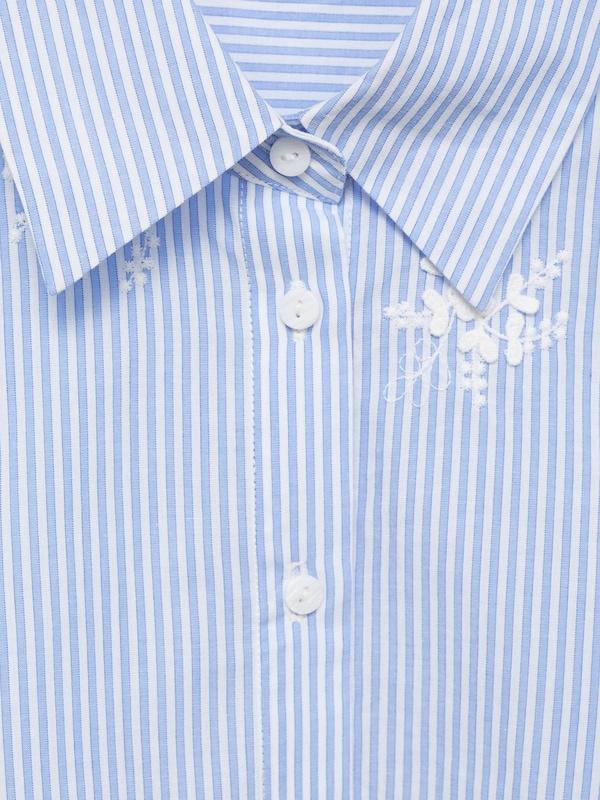 MANGO MANGO Bluse 'PALOMA' in Hellblau Meist gekauft