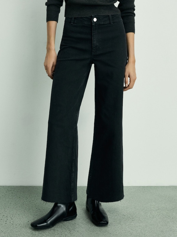 MANGO MANGO Regular Jeans 'CATHERIN' in Schwarz Kostenloser Versand