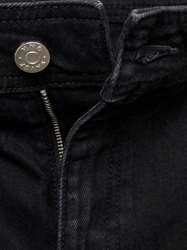 MANGO MANGO Regular Jeans 'CATHERIN' in Schwarz Kostenloser Versand
