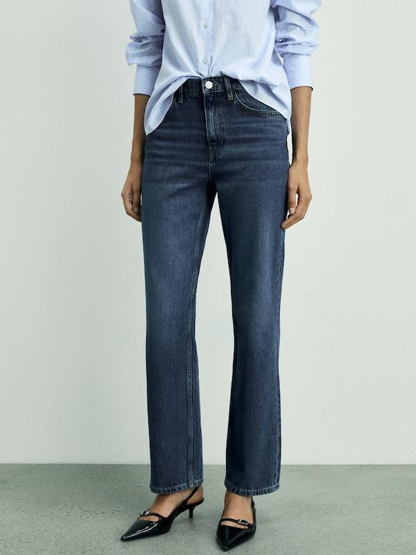 MANGO MANGO Regular Jeans 'MATILDA' in Dunkelblau Rabatt