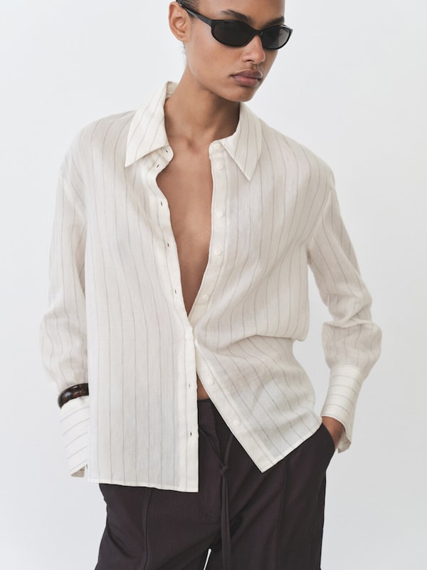 MANGO MANGO Bluse 'CORTAZAR' in Ecru Günstig kaufen