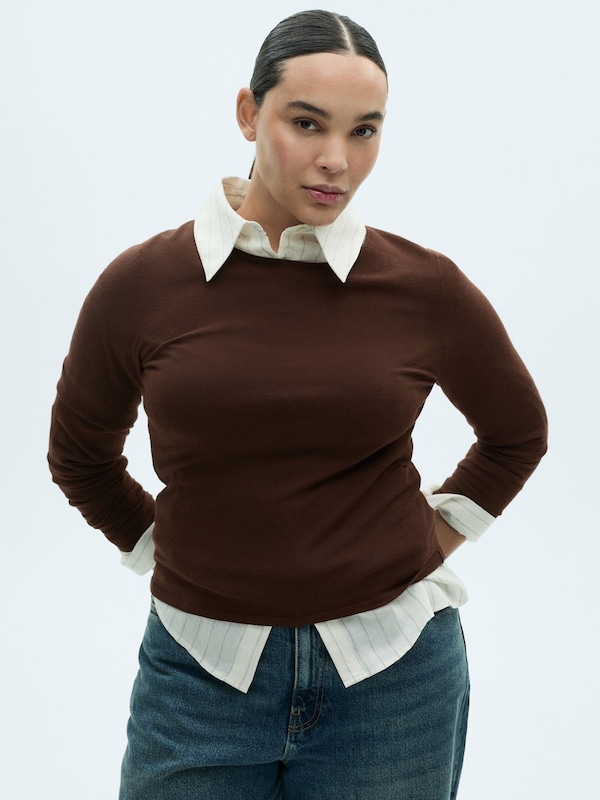 MANGO MANGO Pullover 'RIRA' in Braun Flash Sale