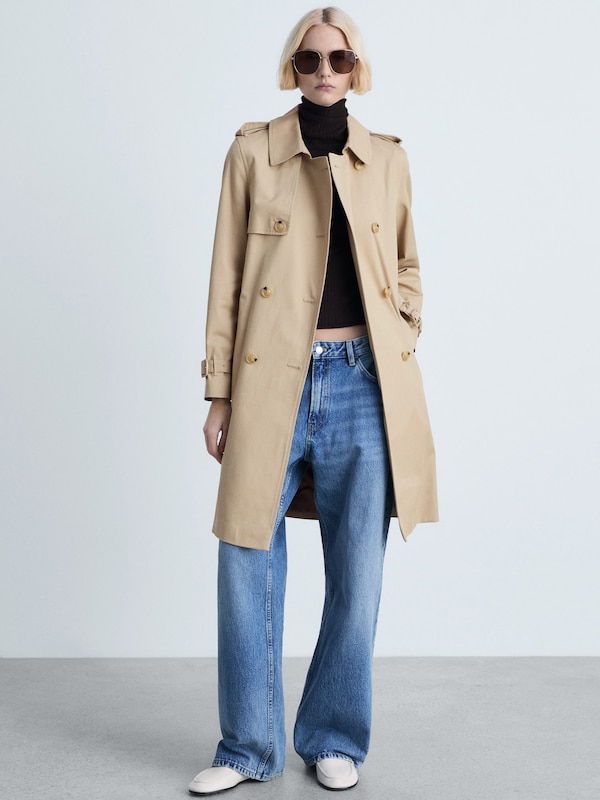 MANGO MANGO Übergangsmantel 'Polana' in Hellbeige Black Friday