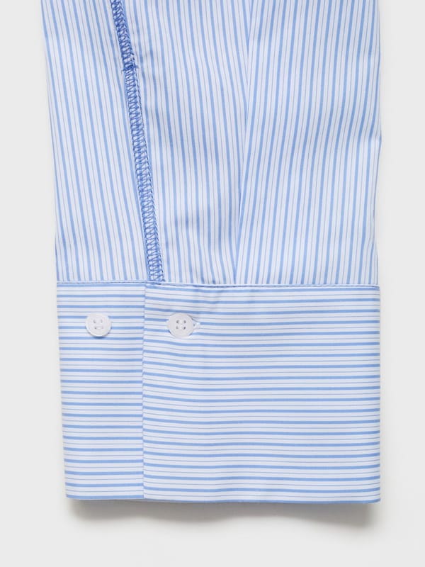 MANGO MANGO Bluse 'CUTTY' in Saphir Taubenblau Weihnachtsangebot