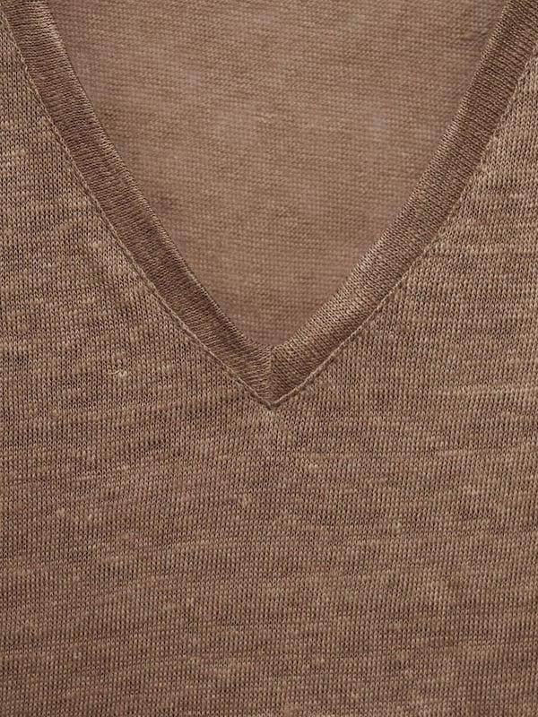 MANGO MANGO T-Shirt 'LINITO' in Braunmeliert Osterangebot