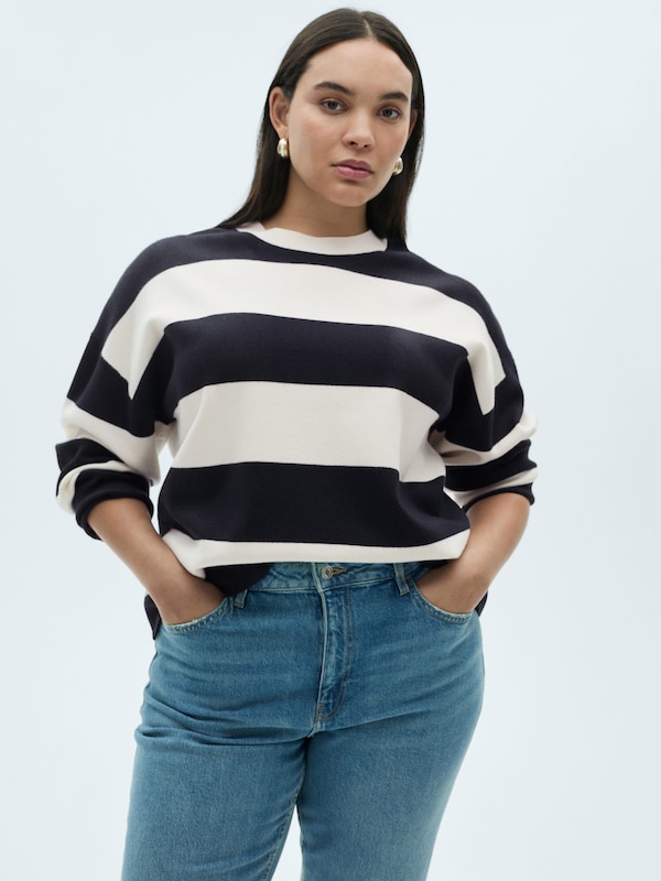 MANGO MANGO Pullover 'LOTUINI' in Navy Jubiläumsangebot