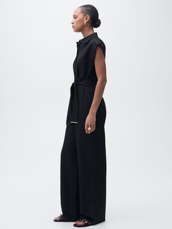 MANGO MANGO Jumpsuit 'Rondi' in Schwarz Heißer Verkauf