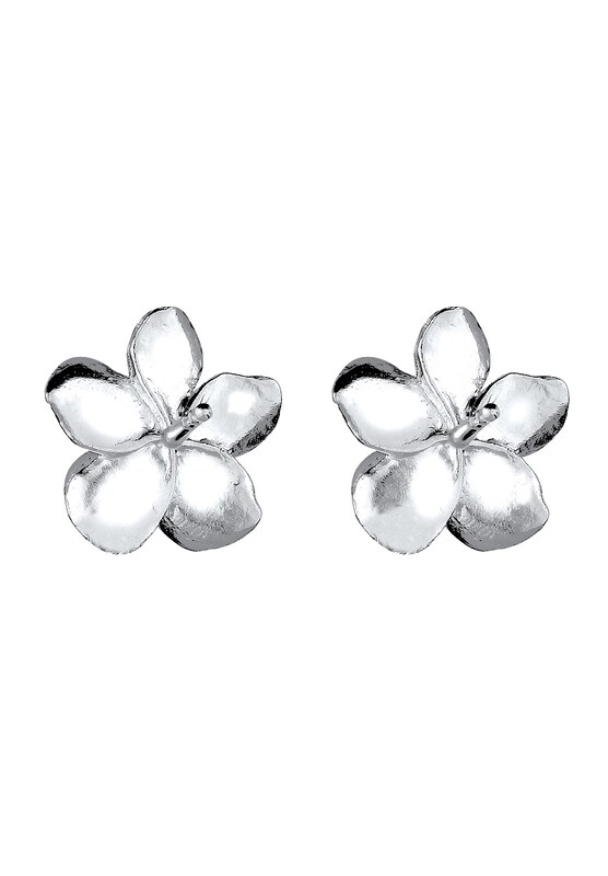 ELLI ELLI Ohrringe 'Frangipani Blüte' in Silber Blitzangebot