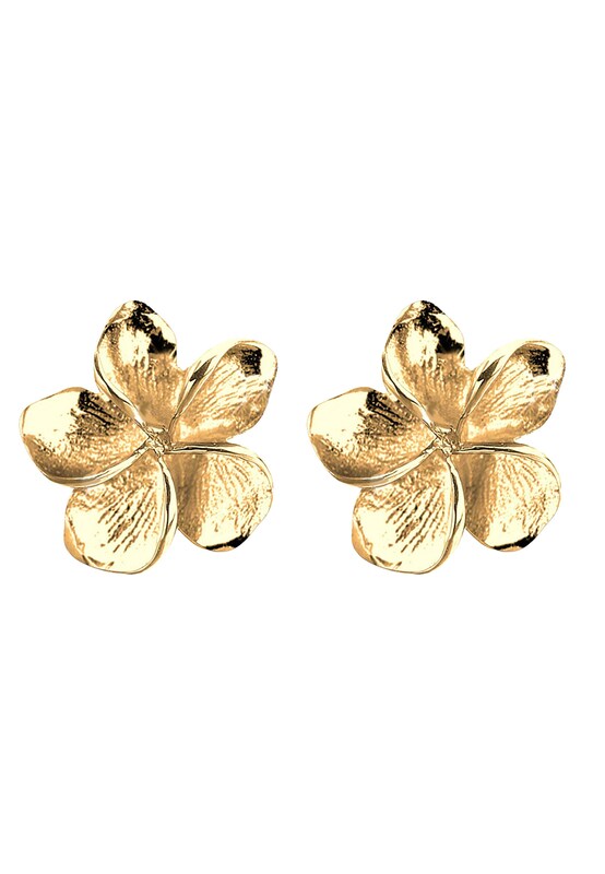 ELLI ELLI Ohrringe 'Frangipani Blüte' in Gold Große Rabatte