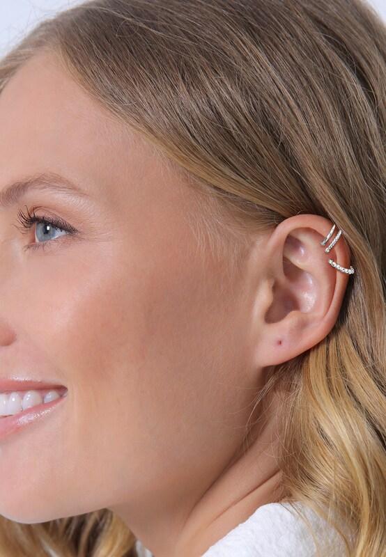 ELLI ELLI Earcuff 'Geo' in Silber Bis zu 50% Rabatt