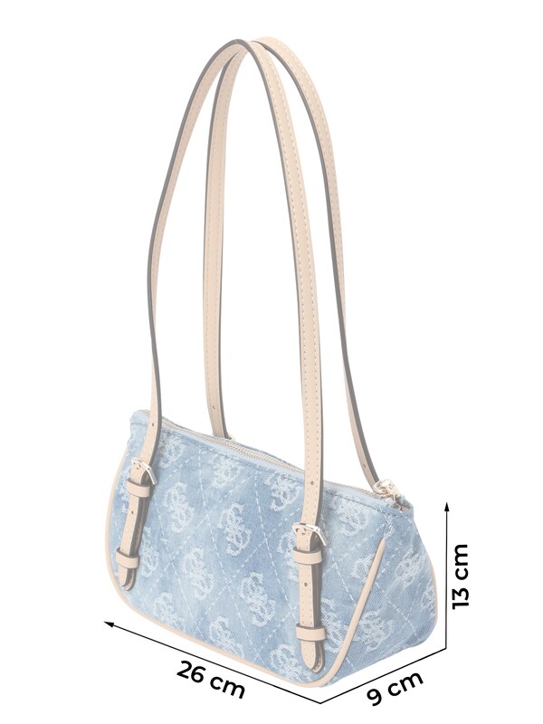 GUESS GUESS Schultertasche in Blue Denim Hellblau Versandkostenfrei