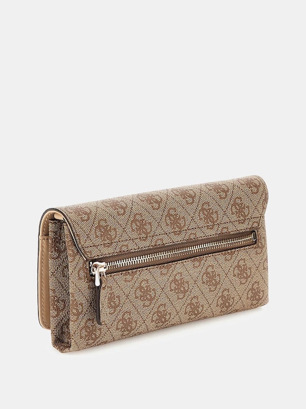 GUESS GUESS Clutch 'Noelle' in Dunkelbeige Online Shopping