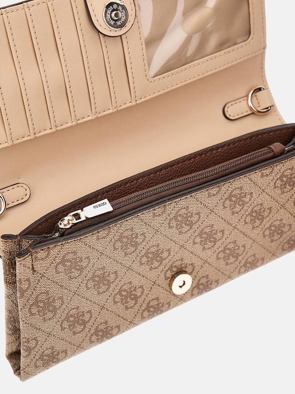 GUESS GUESS Clutch 'Noelle' in Dunkelbeige Online Shopping