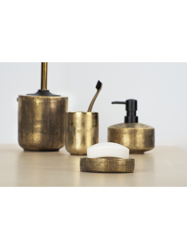 Wenko Wenko Bad-Accessoire Set 'Rivara' in Gold Sonderangebot