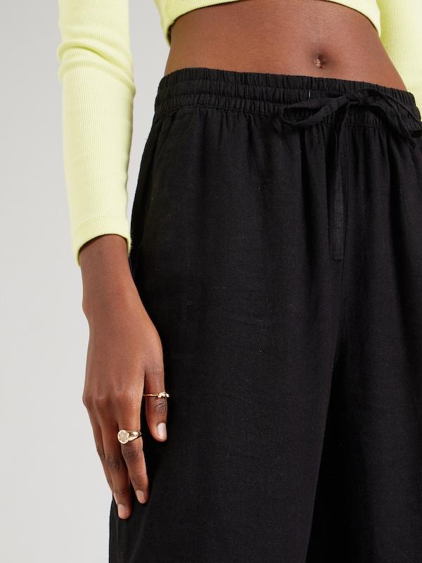 VERO MODA VERO MODA Wide Leg Hose 'LINN' in Schwarz Sonderangebot der Fabrik