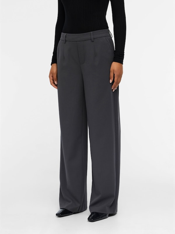 OBJECT OBJECT Wide Leg Hose 'OBJLisa' in Grau Discount Store für neue Produkte